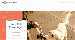 Desktop Screenshot of petsintransit.com